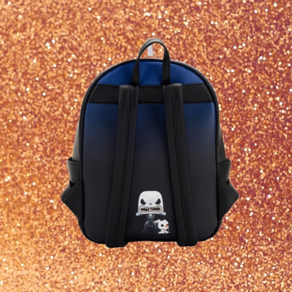 Loungefly Funko Pop! Jack Skellington Glow Mini Backpack - Picture 4 of 6